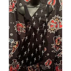 LIP SERVICE Dagger Print Large Backpack